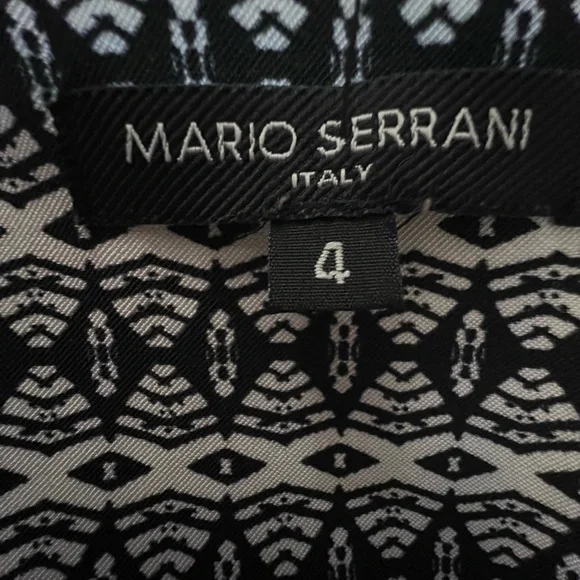 Mario Serrani Italy geometric sheath dress in size 4 - Picture 3 of 3